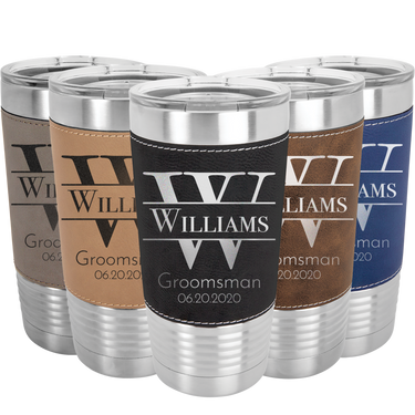 Custom Monogram Groomsmen Tumbler Gift